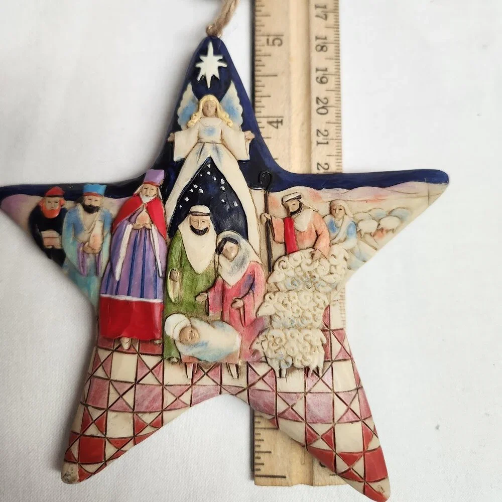 Jim Shore NATIVITY STAR ORNAMENT #4010627 NWT and BOX
